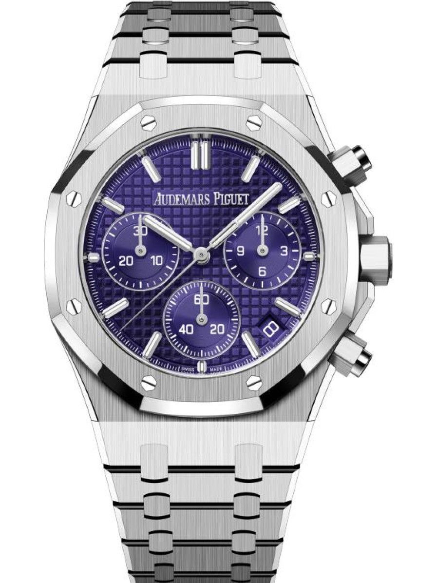 Uhren Audemars Piguet | Royal Oak Automatik-Chronograph 18 Karat Wei Gold