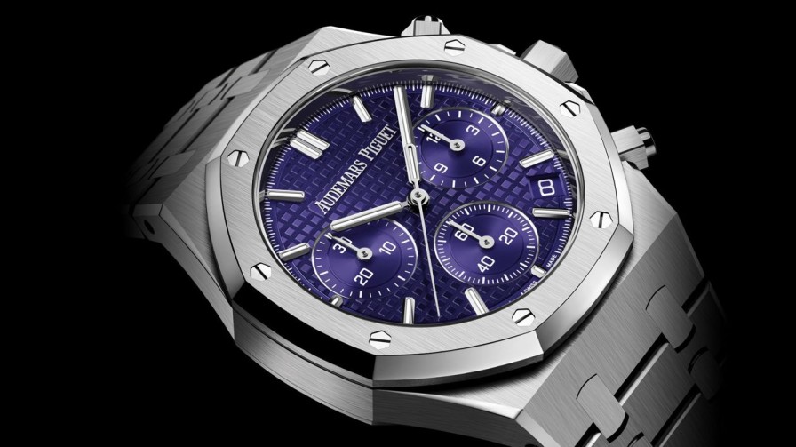 Uhren Audemars Piguet | Royal Oak Automatik-Chronograph 18 Karat Wei Gold