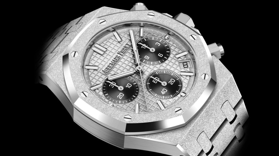 Uhren Audemars Piguet | Royal Oak Automatik-Chronograph 18 Karat Wei Gold