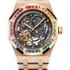 Uhren Audemars Piguet | Royal Oak Frosted Gold Double Balance Wheel Durchbrochen 18 Karat Ros Gold