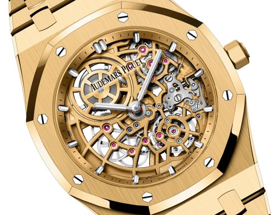 Uhren Audemars Piguet | Royal Oak „Jumbo", Extrad Nn, Durchbrochen 18 Karat Gelbgold