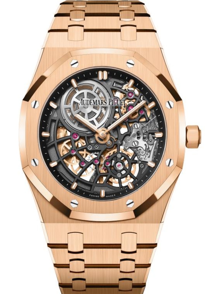 Uhren Audemars Piguet | Royal Oak „Jumbo", Extrad Nn, Durchbrochen 18 Karat Ros Gold