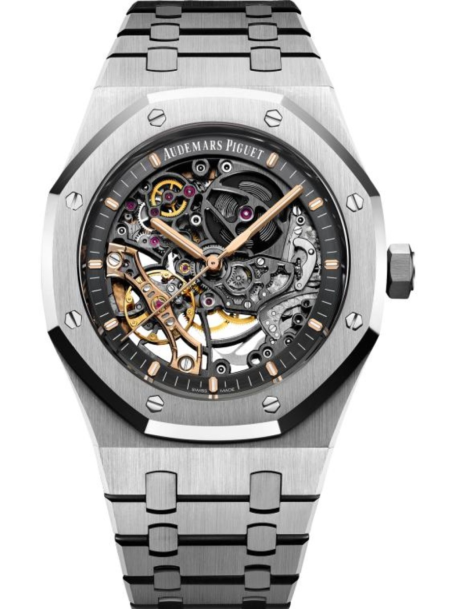 Uhren Audemars Piguet | Royal Oak Doppelunruhrad Durchbrochen Edelstahl