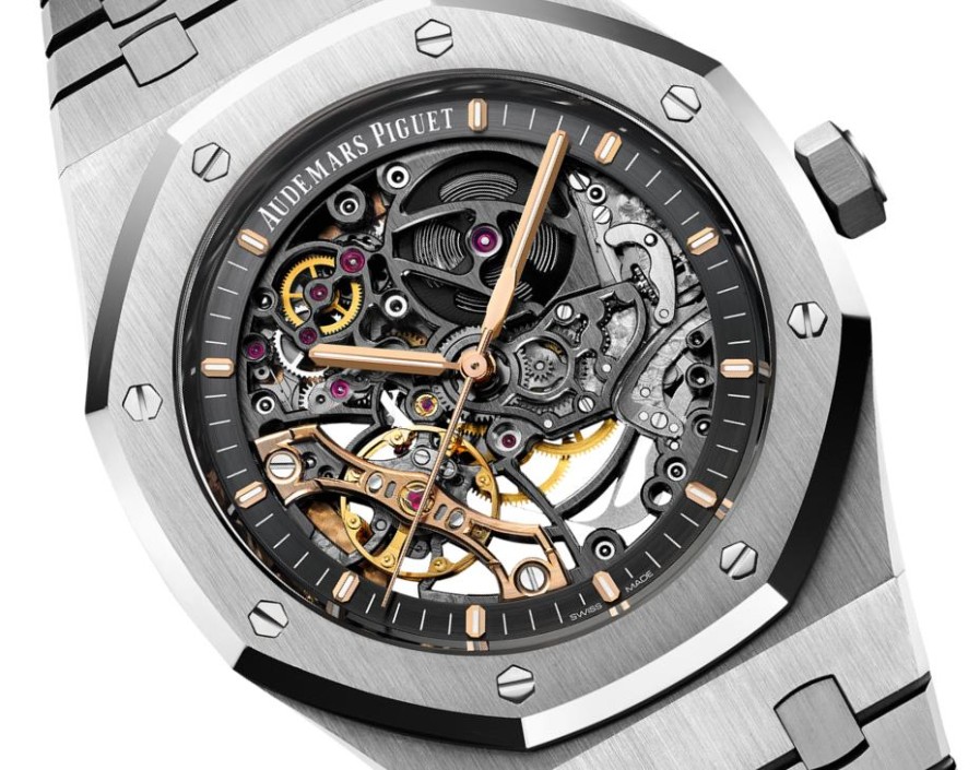 Uhren Audemars Piguet | Royal Oak Doppelunruhrad Durchbrochen Edelstahl