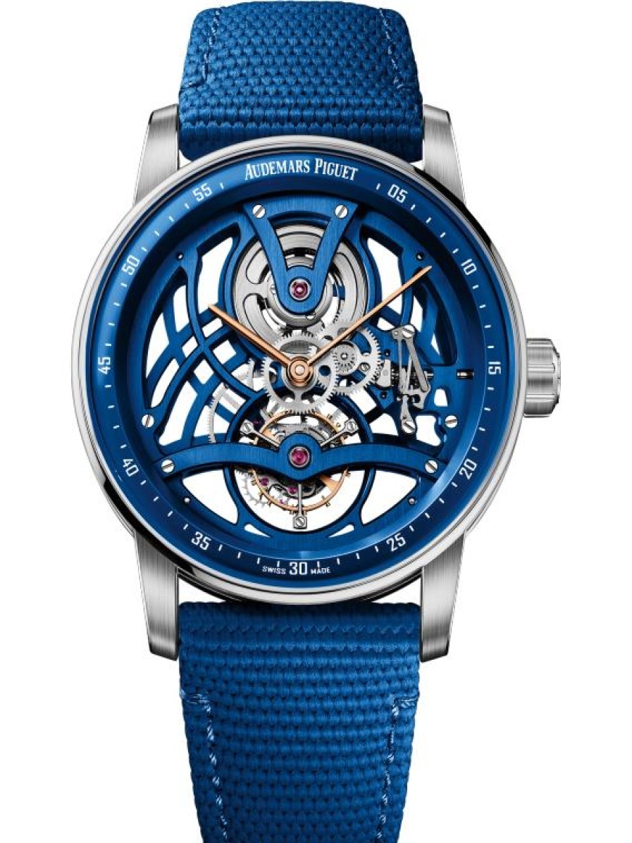 Uhren Audemars Piguet | Code 11.59 Von Audemars Piguet Tourbillon Durchbrochen Blaue Keramik