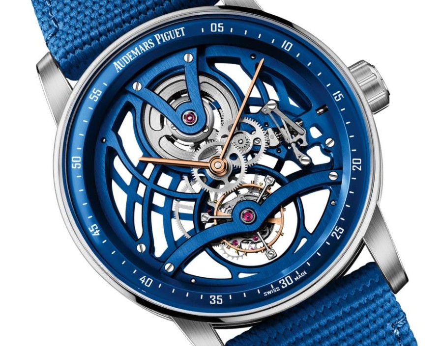 Uhren Audemars Piguet | Code 11.59 Von Audemars Piguet Tourbillon Durchbrochen Blaue Keramik