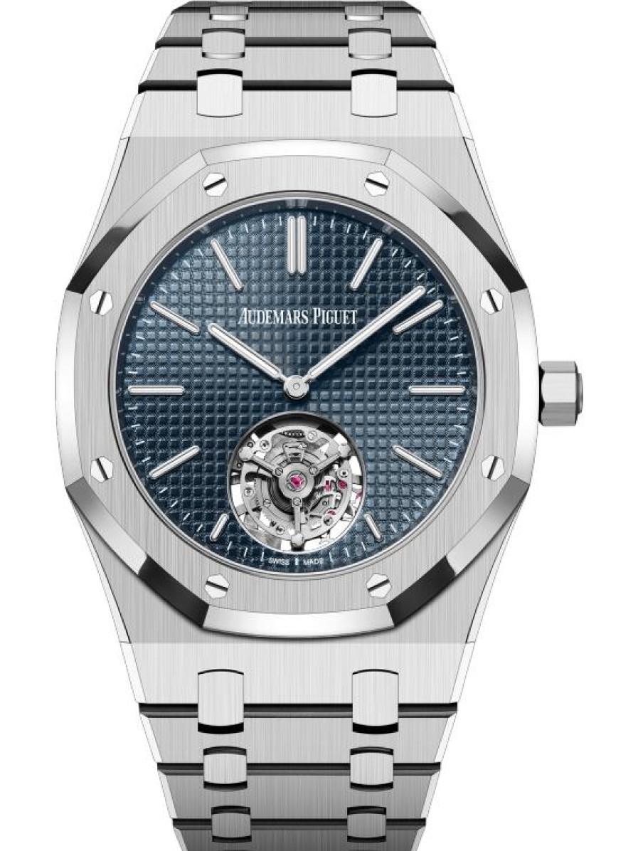 Uhren Audemars Piguet | Royal Oak Automatic Flying Tourbillon Extra-Thin (Rd#3) Edelstahl