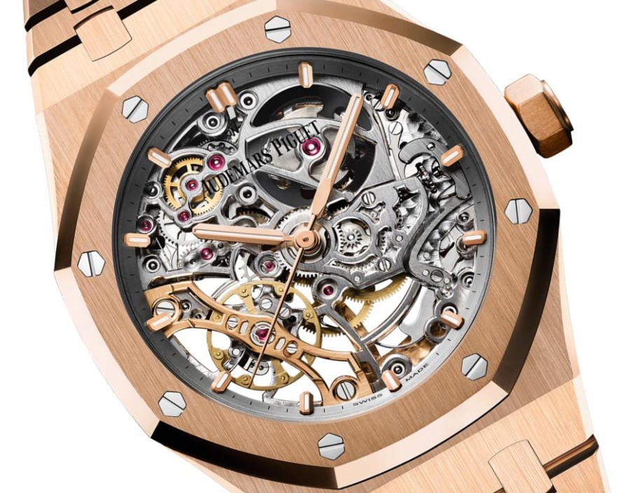 Uhren Audemars Piguet | Royal Oak Doppelunruhrad Durchbrochen 18 Karat Ros Gold