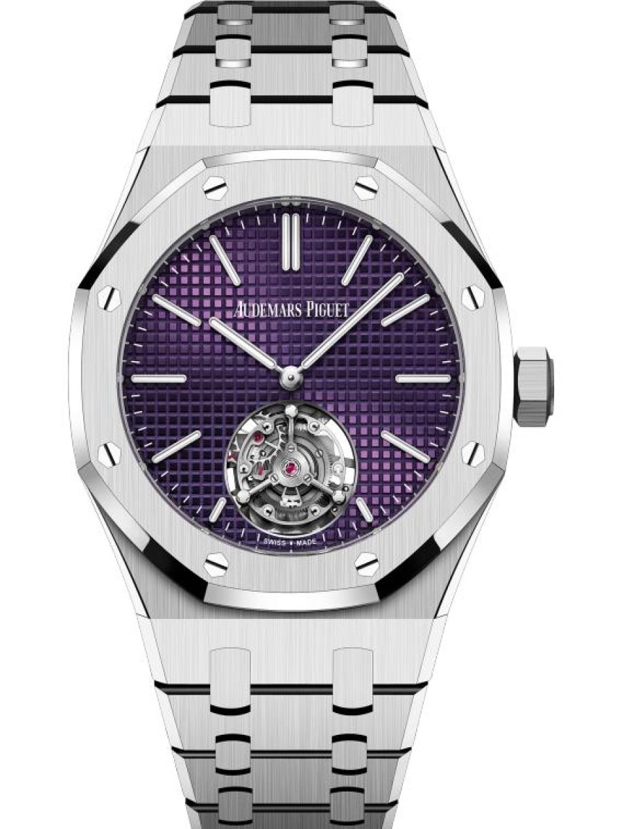 Uhren Audemars Piguet | Royal Oak Automatic Flying Tourbillon Extra-Thin (Rd#3) Edelstahl