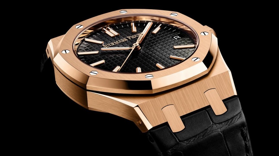 Uhren Audemars Piguet | Royal Oak Automatikwerk 18 Karat Ros Gold