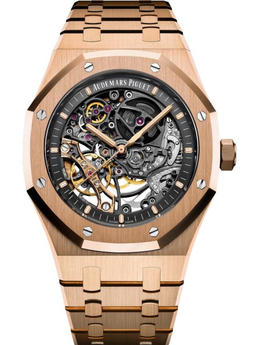 Uhren Audemars Piguet | Royal Oak Doppelunruhrad Durchbrochen 18 Karat Ros Gold